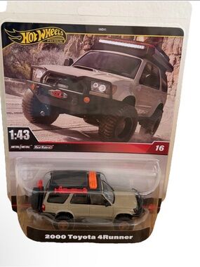 Hot Wheels Premium 2000 Toyota 4Runner #16 1:43 scale NIB